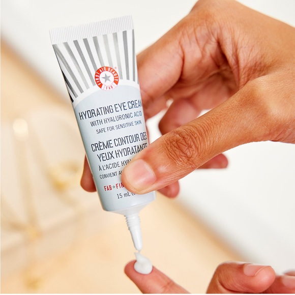 NEW FULL SIZE FIRST AID BEAUTY HYDRATING EYE CREAM WITH HYALURONIC ACID 15 ml - Picture 4 of 8